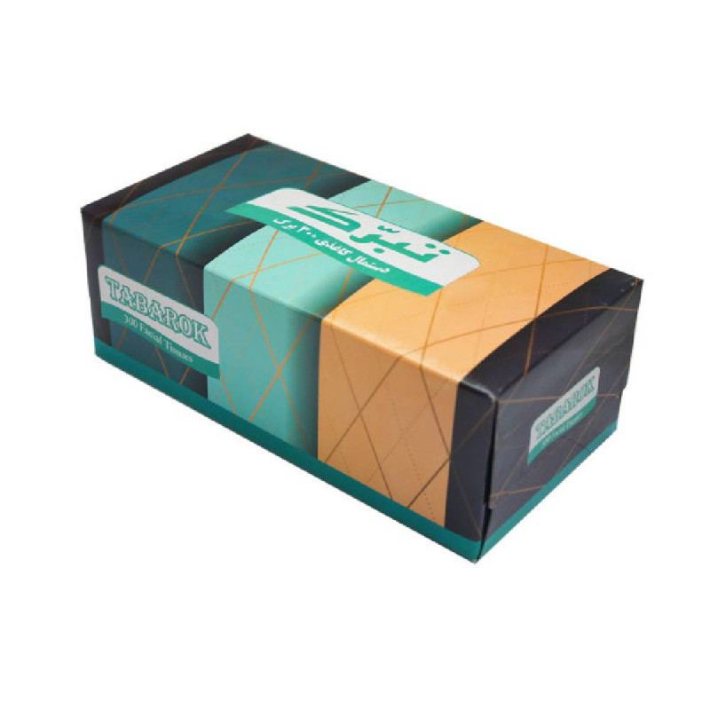 دستمال کاغذی 200 برگ تبرک مدل 204