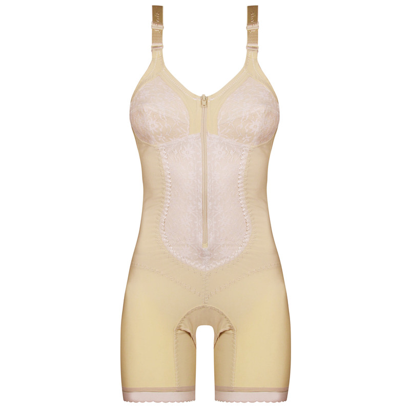 گن زنانه پانیذ مدل یکسره پادار و بدون فنر کد 16140 رنگ کرم