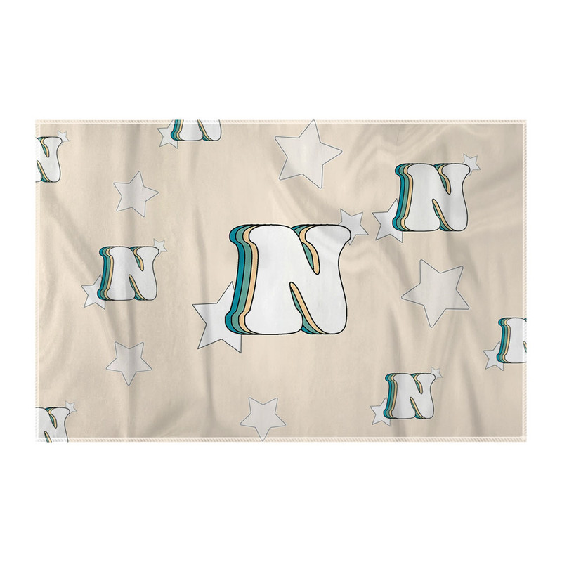 کاغذ کادو ترمه طراحان ایده مدل حرف N رترو کد cfp2938