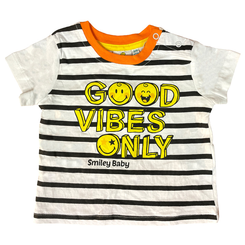 خرید و قیمت تی شرت آستین کوتاه نوزادی پیاتزا ایتالیا مدل 847849 SMILEY