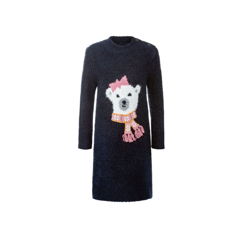 خرید و قیمت تونیک بافت دخترانه لوپیلو مدل خرسی کد TAK