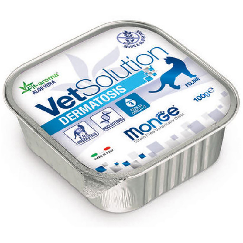 خوراک گربه مونگه مدل Dermatosis-14601 وزن 100 گرم