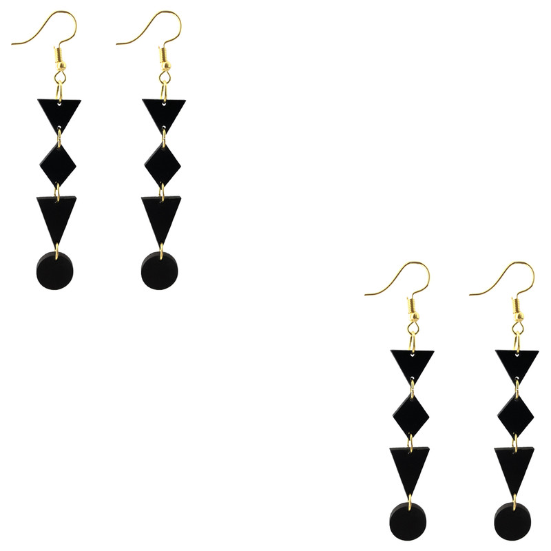 گوشواره زنانه هانستو مدل E2-040 مجموعه دو عددی