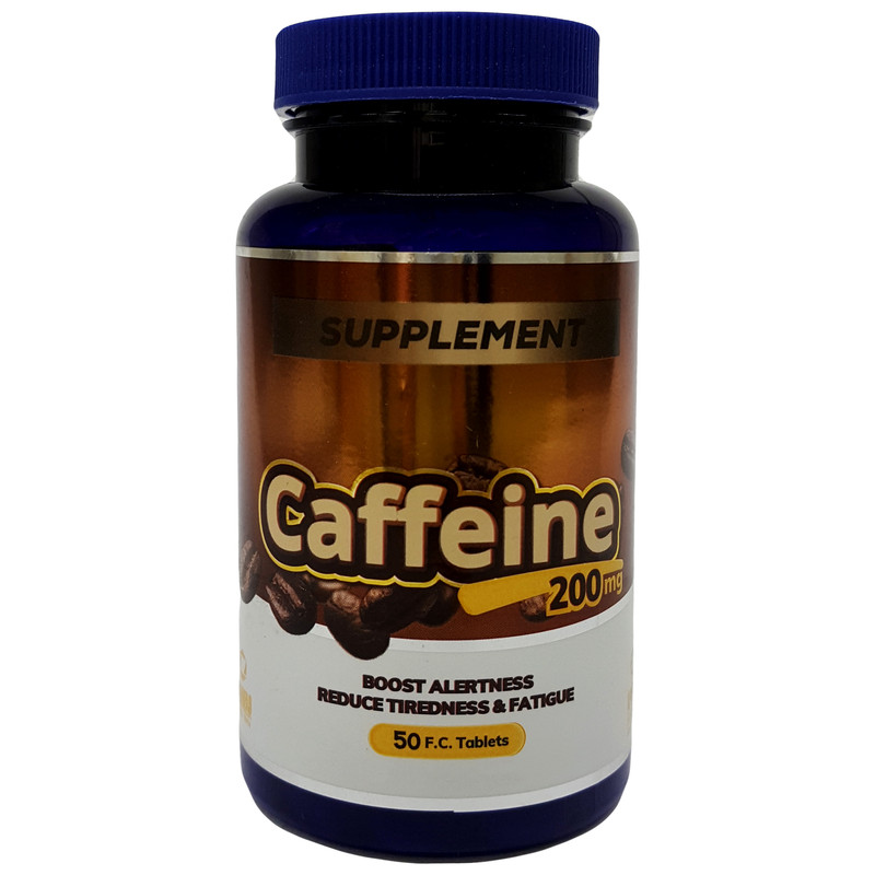 قرص کافئین زهراوی- 200 میلی گرم بسته 50 عددی