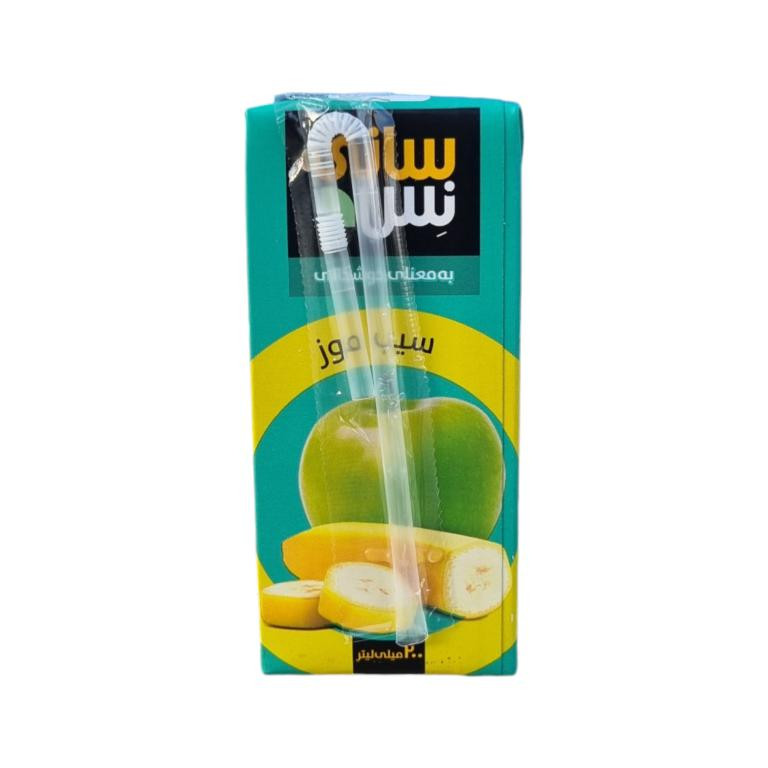 آبمیوه سیب موز سانی نس - 200 میلی لیتر بسته 36 عددی