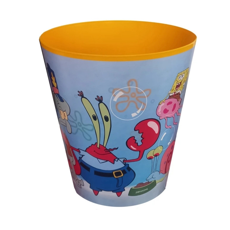 خرید و قیمت سطل زباله اتاق کودک زیبا سازان مدل باب اسفنجی