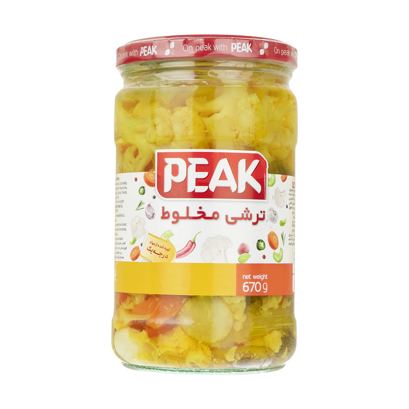 خرید و قیمت ترشی مخلوط پیک - 670 گرم