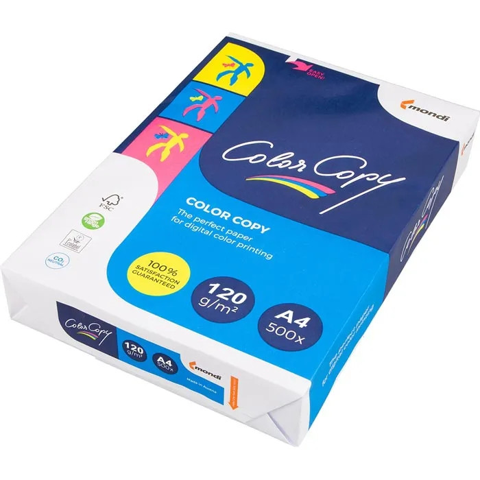 کاغذ A4 کالر کپی مدل 120g بسته 500 عددی