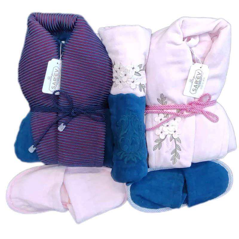 سرویس حوله پالتویی 6 تکه سارو مدل 125ayso