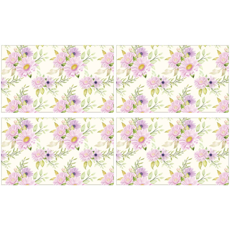 خرید و قیمت زیربشقابی مدل گلدار کد F2ZI1006 مجموعه 4 عددی