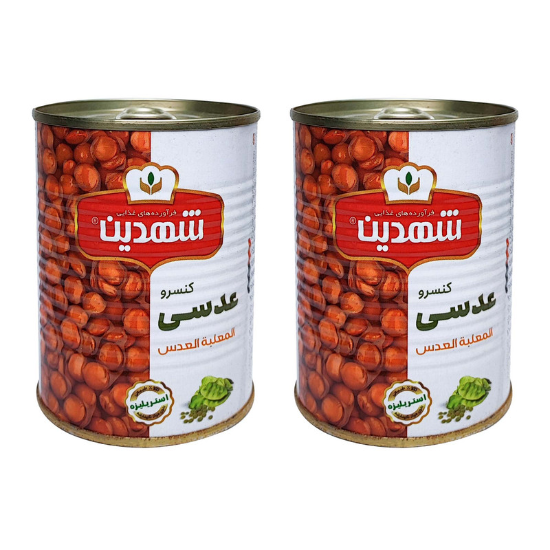 کنسرو عدسی شهدین - 370 گرم بسته 2 عددی