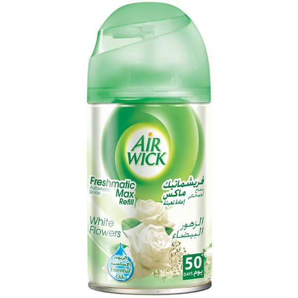 یدک اسپری خوشبوکننده خودکار ایرویک گل های سپید و رز 250 میلی لیتری