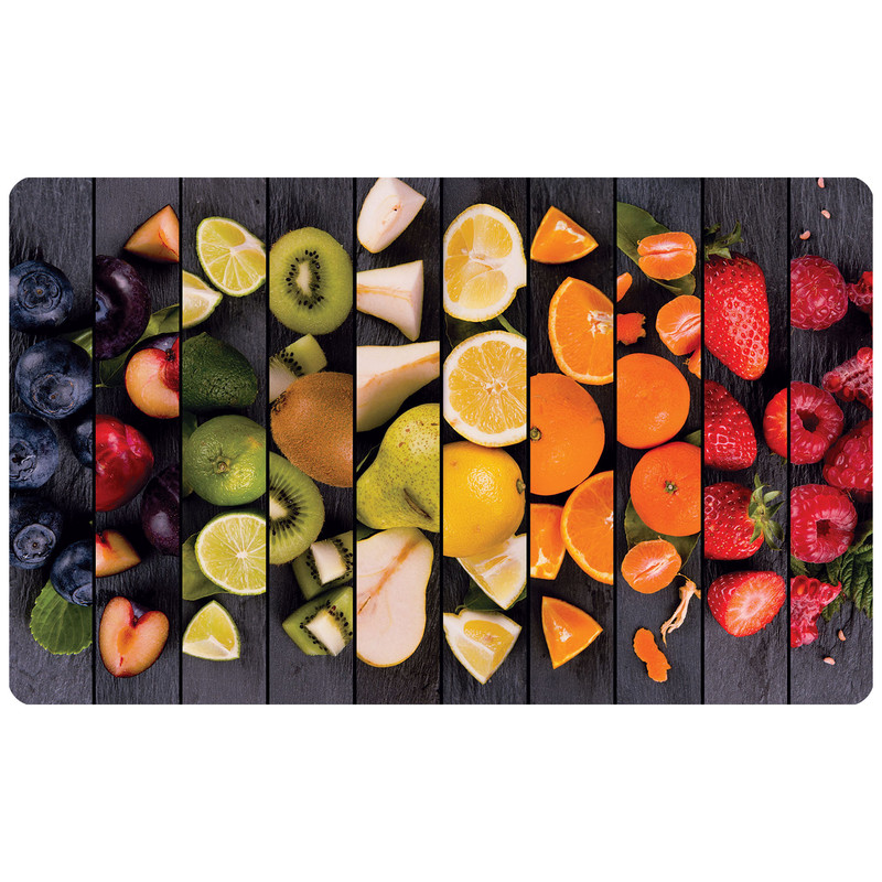 پادری مدل سه لایه طرح میوه ای کد 1614 سایز 75x45 سانتی متر