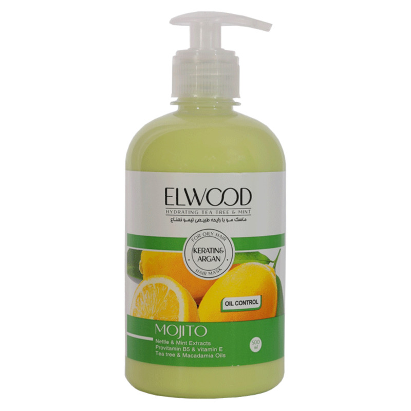 ماسک مو الوود مدل لیمو و نعناع حجم 500 میلی لیتر