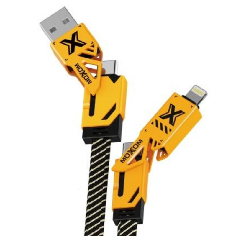 خرید و قیمت کابل تبدیل USB/USB-C به USB-C/لایتنینگ موکسوم مدل CB280 طول 1.2 متر