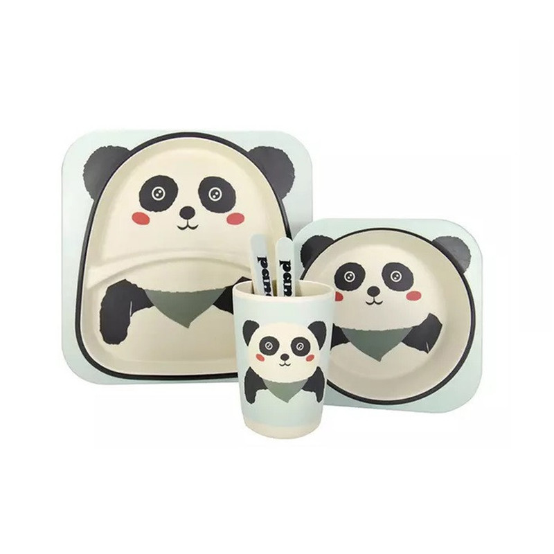 خرید و قیمت ظرف غذای کودک بامبو طرح پاندا مدل 1629.4 مجموعه 5 عددی