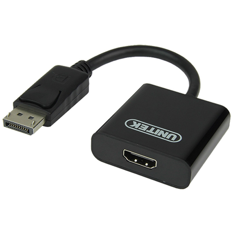 خرید و قیمت مبدل DisplayPort به درگاه ماده HDMI یونیتک مدل Y-5118DA