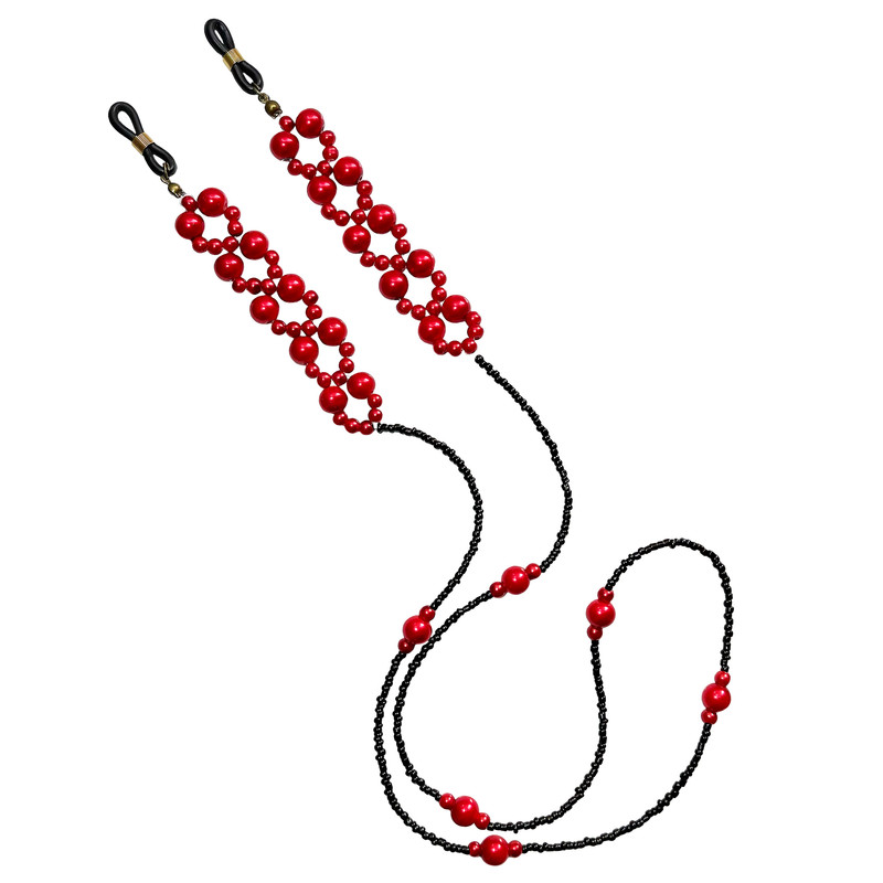 خرید و قیمت بند عینک زنانه دل تافته مدل مروارید کد GS16