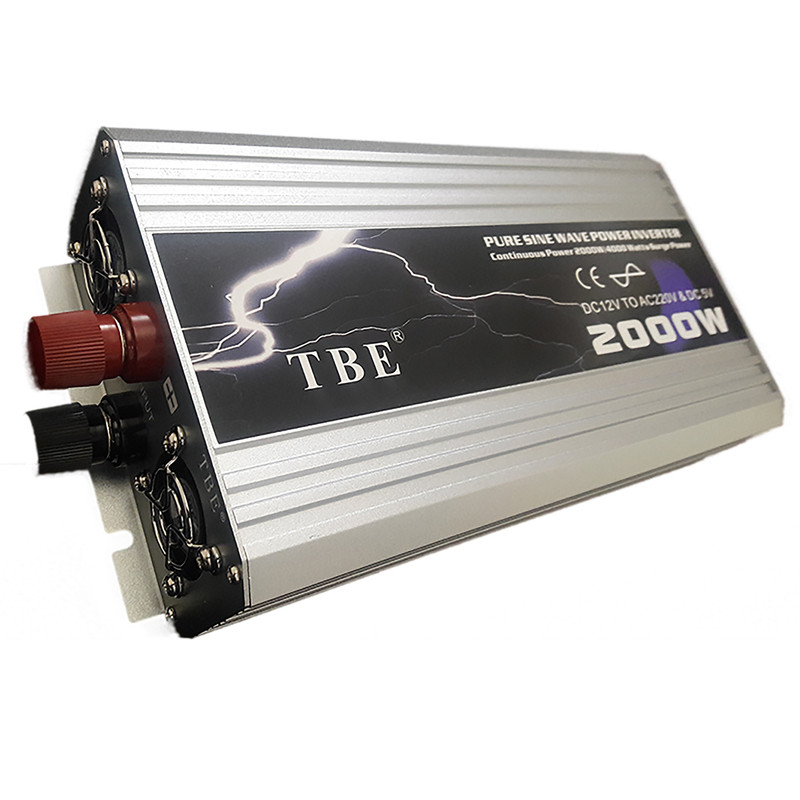 خرید و قیمت اینورتر تمام سینوسی تی بی ای مدل T12P2000-2 ظرفیت 2000 وات