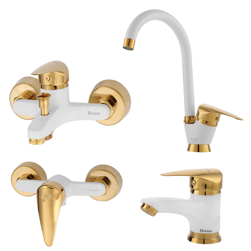 خرید و قیمت ست شیرآلات حکمت نشان مدل ایتالیا پلاس ST مجموعه 4 عددی