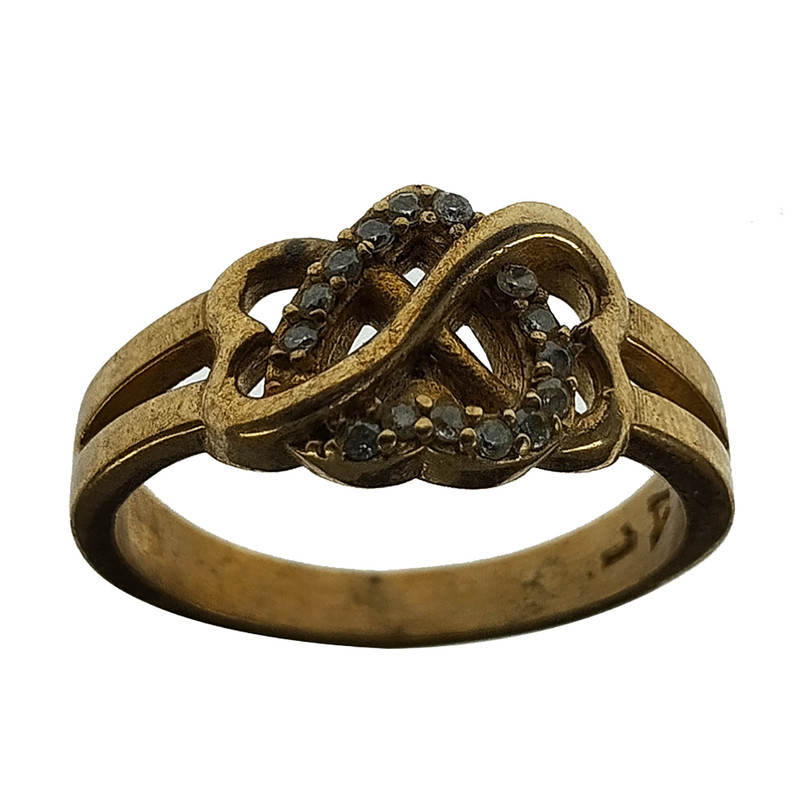 انگشتر زنانه سلین کالا مدل طلاروس برلیان کد 52