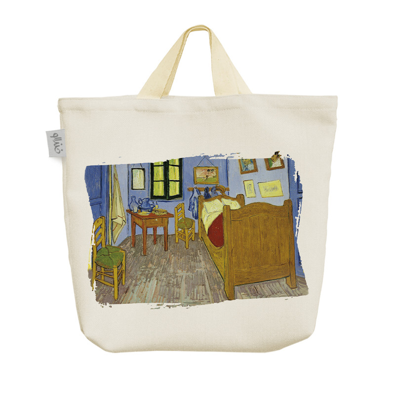 ساک خرید خندالو مدل اتاق خواب آرل ونگوگ کد 714