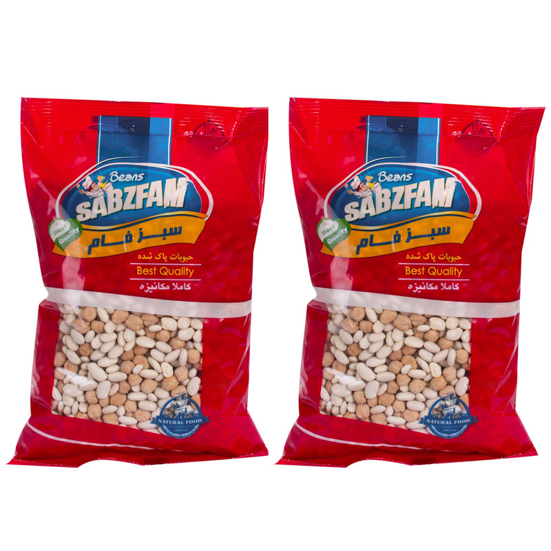 نخود لوبیا سبزفام - 750 گرم مجموعه 2 عددی