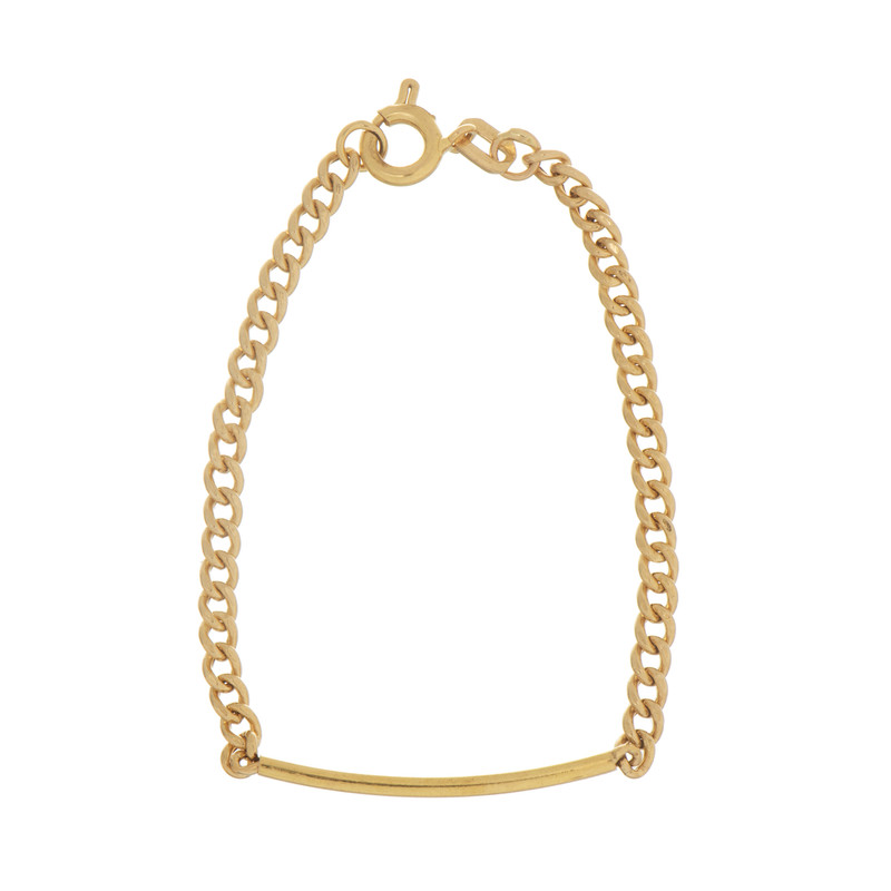 دستبند طلا 18 عیار دخترانه میو گلد مدل BC66