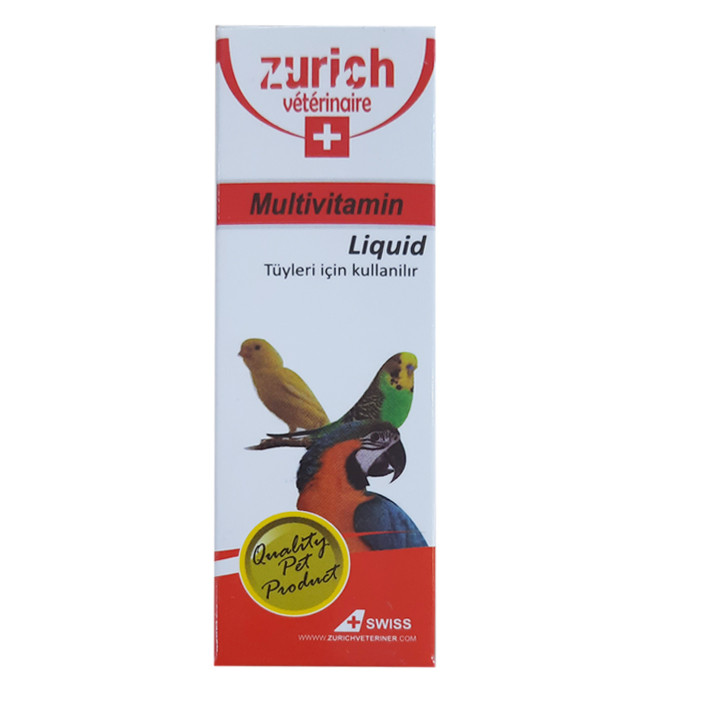 قطره ویتامن پرندگان زوریچ مدل مولتی حجم 30 میلی لیتر