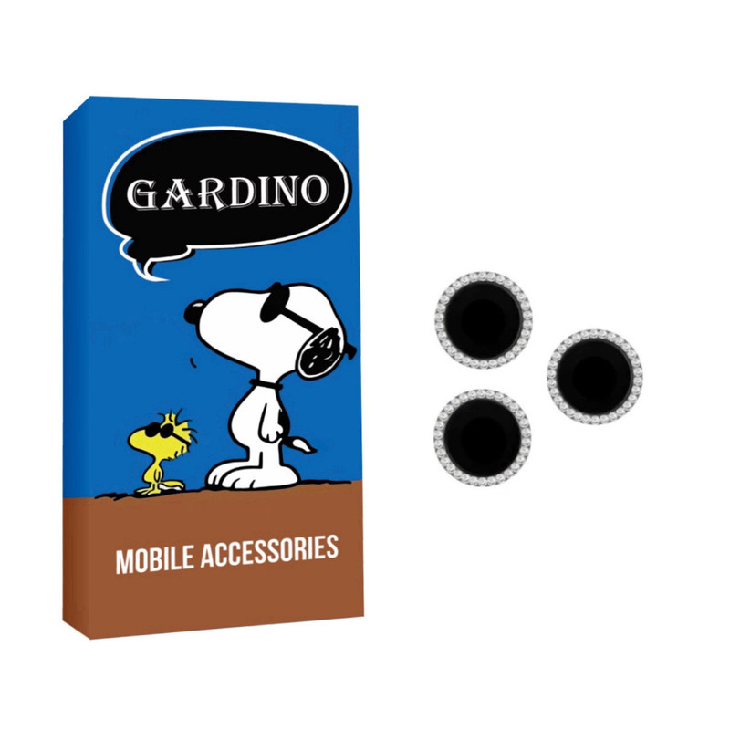 محافظ لنز دوربین گاردینو مدل نگین دار مناسب برای گوشی موبایل اپل IPHONE 13 PRO