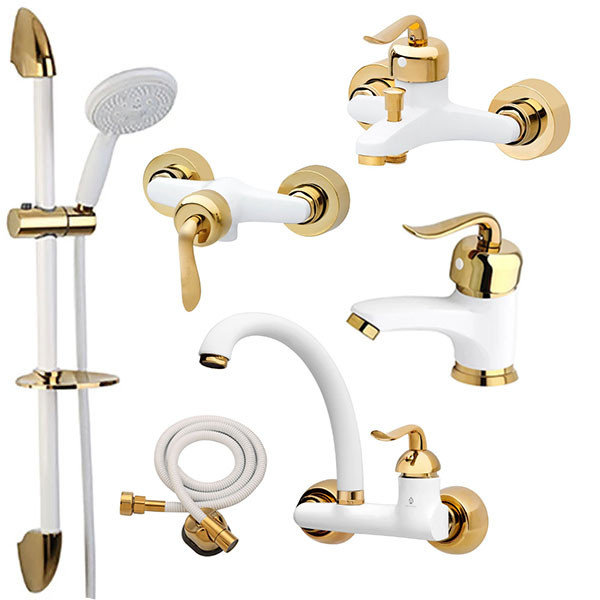 خرید و قیمت ست شیرآلات آکواریس مدل قاصدک قهرمان نایت 2024 مجموعه 6عددی