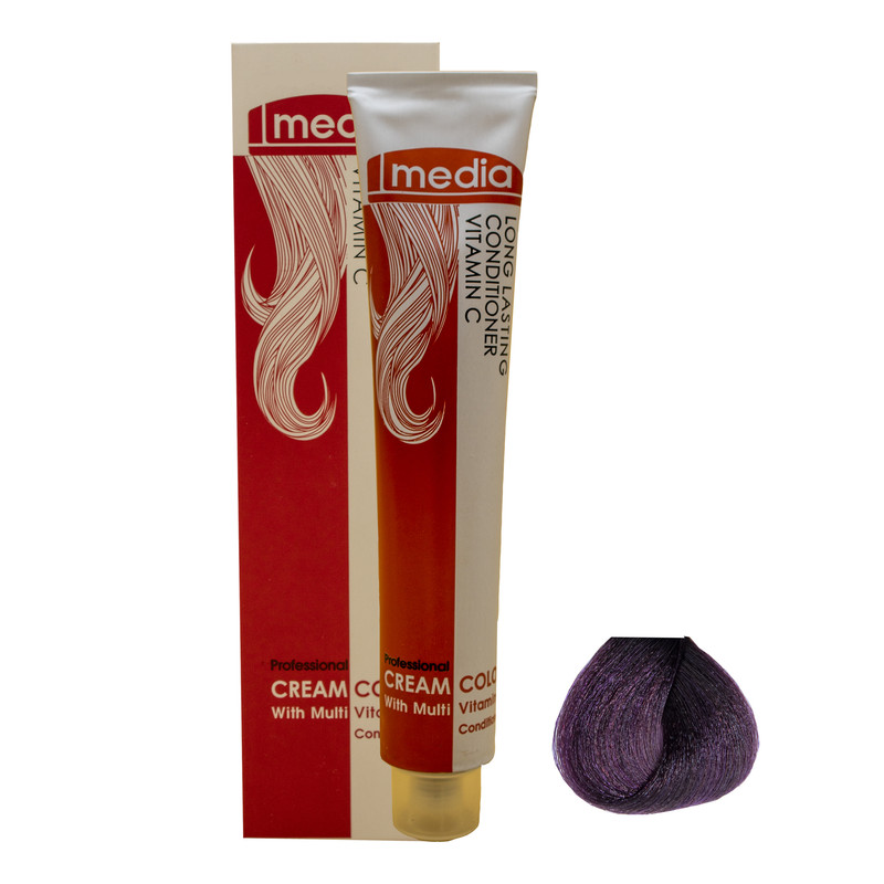 رنگ مو مدیا سری شرابی شماره 5.20 حجم 100 میلی لیتر رنگ شرابی متوسط