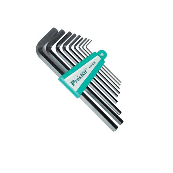 خرید و قیمت آچار آلن پروسکیت مدل HW-024 مجموعه 9 عددی