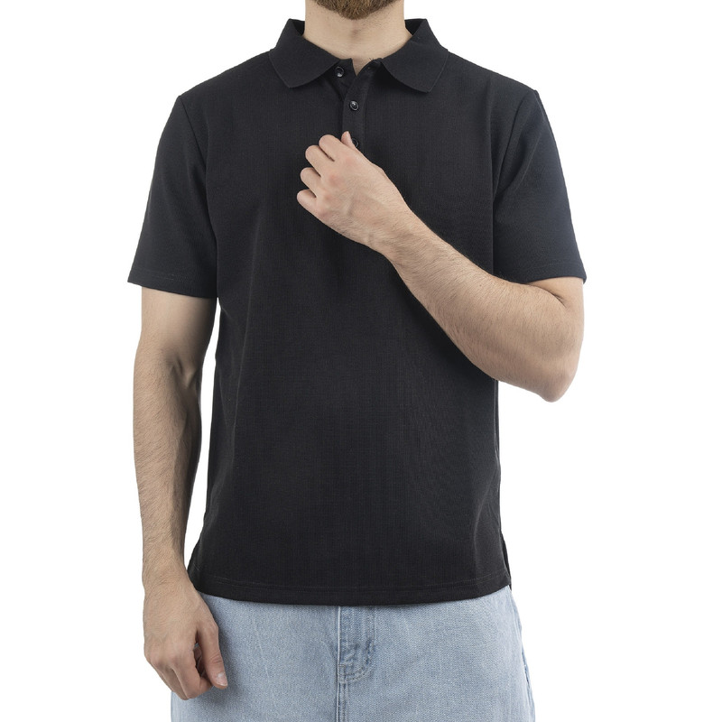 پولوشرت آستین کوتاه مردانه جوتی جینز کد 1551512 رنگ مشکی