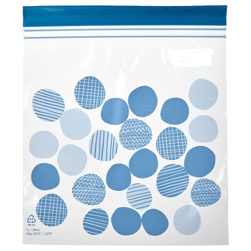 خرید و قیمت کیسه زیپ دار ایکیا مدل 90553666- istad بسته 25 عددی