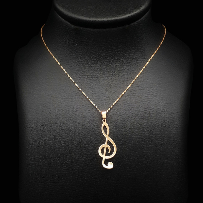 خرید و قیمت گردنبند طلا 18 عیار زنانه گل سنگ مدل 5456.5639