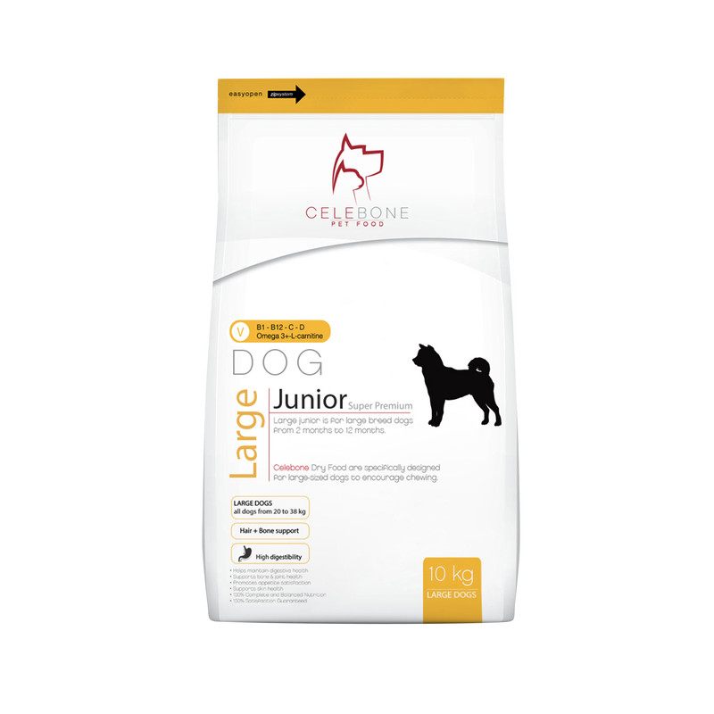 غذای خشک سگ سلبن مدل Large Junior وزن 10 کیلوگرم