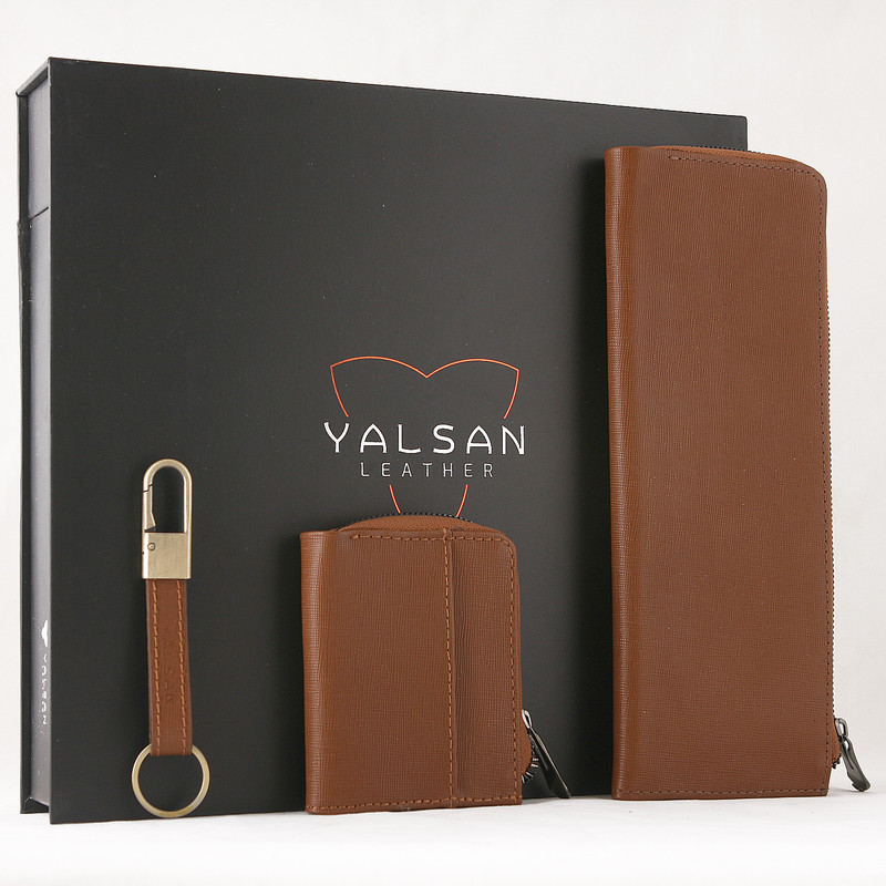 ست هدیه مردانه چرم یلسان مدل رادمهر کد 2-RDN-KIA-092-HRM