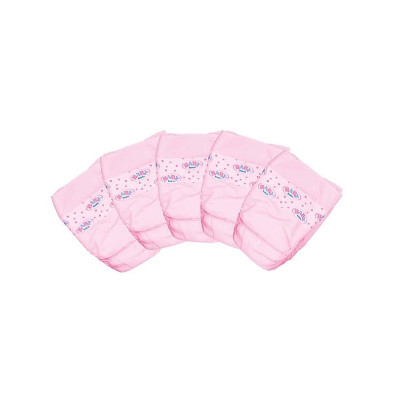 پوشک عروسک بیبی بورن مدل Nappies Shrinked بسته 5 عددی