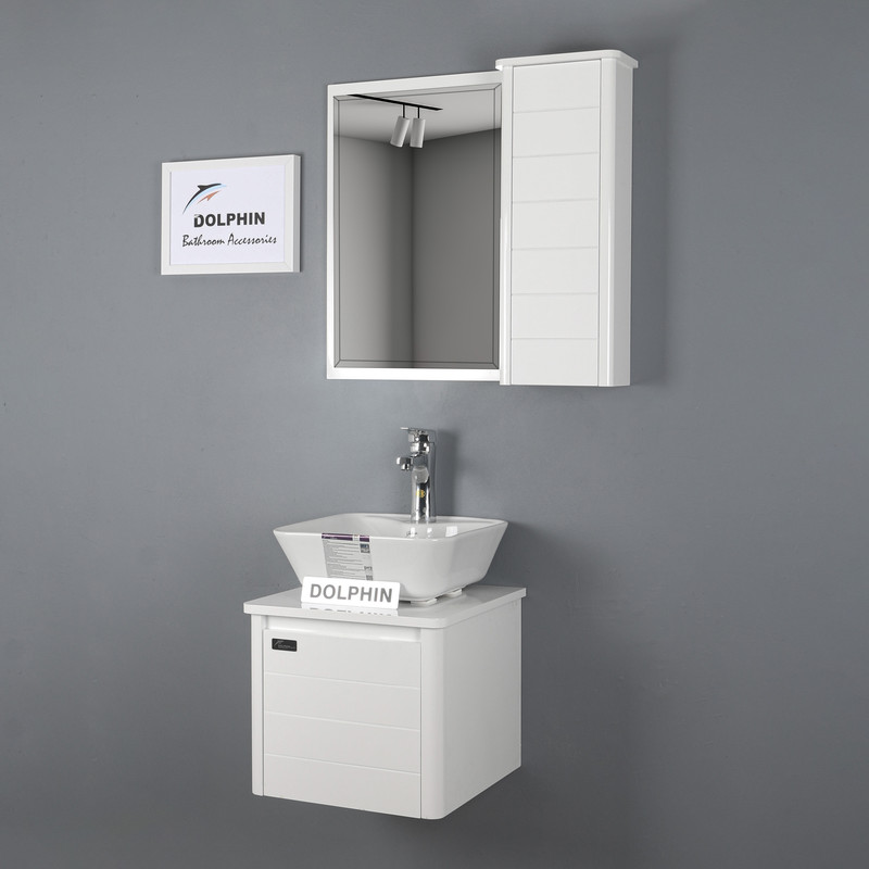 ست کابینت و روشویی دلفین مدل 1111-JD به همراه آینه و باکس