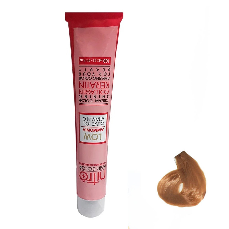 خرید و قیمت رنگ مو نیترو پلاس مدل Keratine شماره 606.11 حجم 100 میلی لیتر رنگ طلایی ملایم