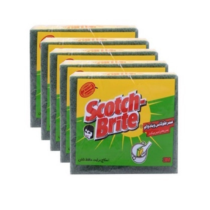 خرید و قیمت ابر ظرفشویی اسکاچ برایت مدل محافظ ناخن بسته 5 عددی