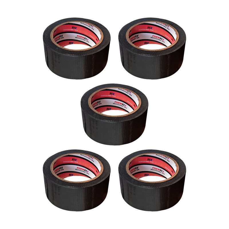 چسب برزنتی چمفیکس مدل BLK-25 عرض 5 سانتی متر بسته 5 عددی