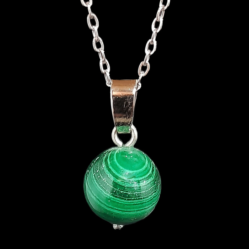 گردنبند زنانه مدل مالاکیت کد 9-4