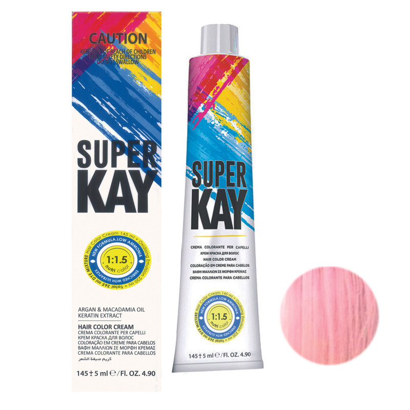 خرید و قیمت رنگ مو سوپرکی شماره F2 حجم 145 میلی لیتر رنگ صورتی