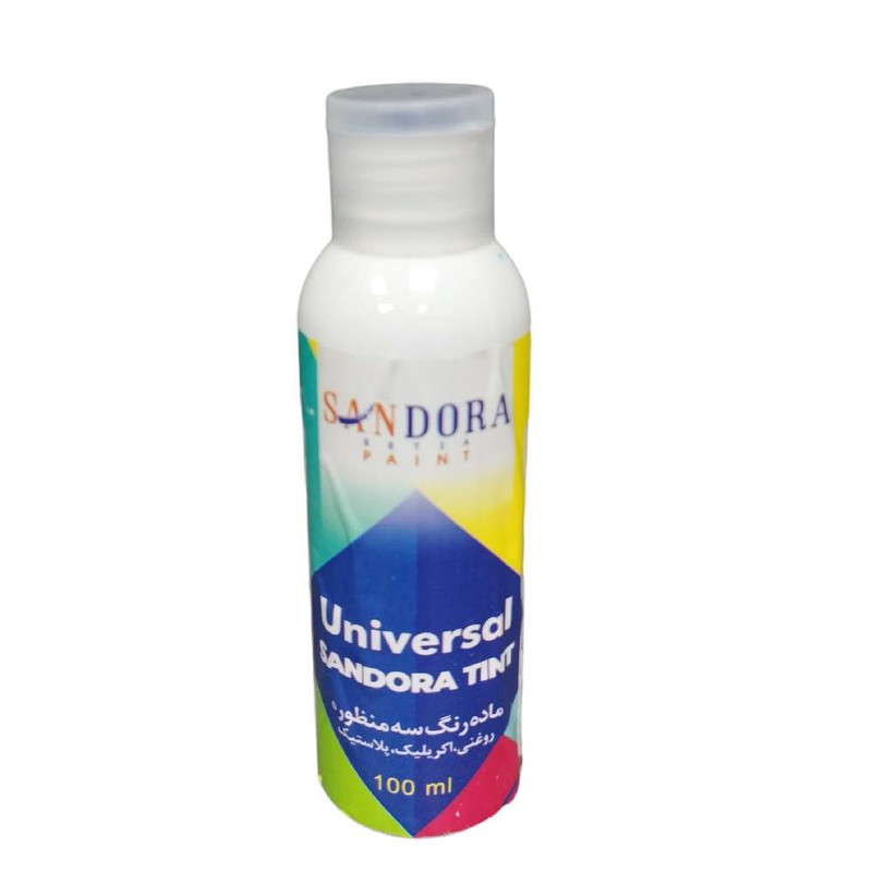 ماده رنگ چند منظوره سفید ساندورا مدل یونیورسال حجم 100 میلی لیتر