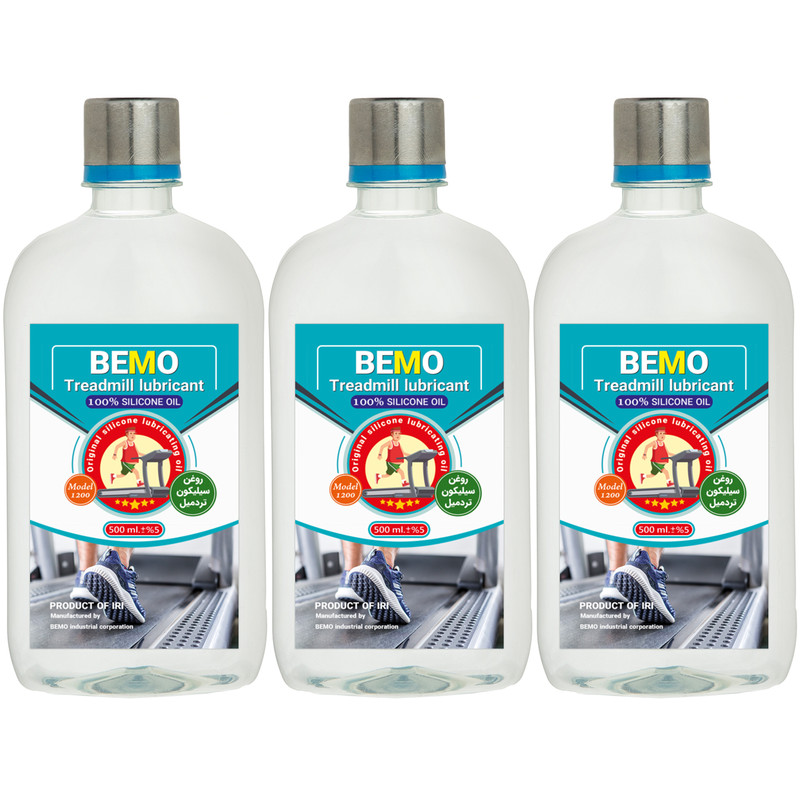 خرید و قیمت روغن تردمیل بمو مدل 1200 حجم 500 میلی لیتر بسته 3 عددی