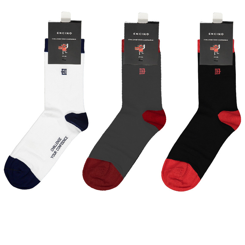 جوراب مردانه ان سی نو مدل وینی مجموعه 3 عددی