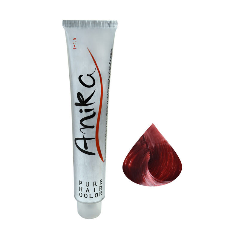 رنگ موی آنیکا شماره RE.6 حجم 100 میلی لیتر رنگ قرمز شرابی قوی