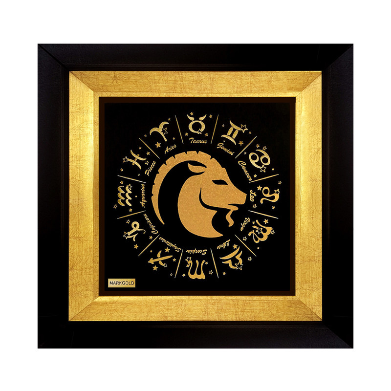 تابلو طلاکوب مارک گلد طرح ماه تولد دی کد TSH108